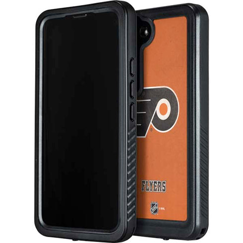 NHL Philadelphia Flyers Distressed Galaxy S23 Waterproof Case