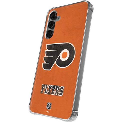 NHL Philadelphia Flyers Distressed Galaxy S24 Plus Clear Case