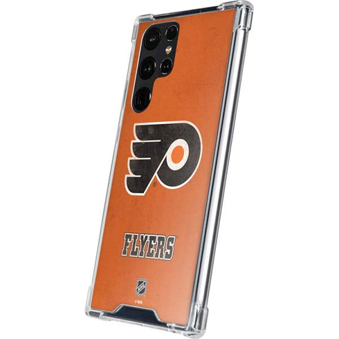NHL Philadelphia Flyers Distressed Galaxy S24 Ultra Clear Case