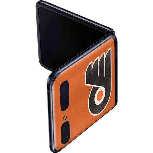NHL Philadelphia Flyers Distressed Galaxy Z Flip Skin