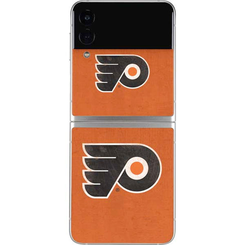NHL Philadelphia Flyers Distressed Galaxy Z Flip3 5G Skin
