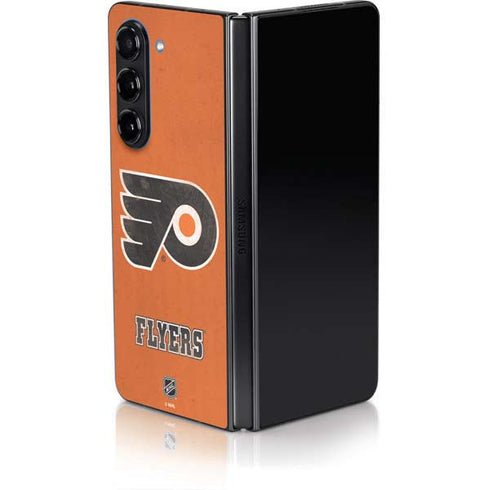 NHL Philadelphia Flyers Distressed Galaxy Z Fold5 5G Skin