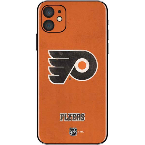 NHL Philadelphia Flyers Distressed iPhone 11 Skin