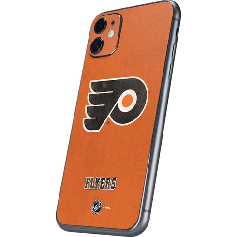 NHL Philadelphia Flyers Distressed iPhone 11 Skin