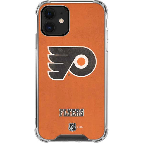 NHL Philadelphia Flyers Distressed iPhone 12 Mini Clear Case