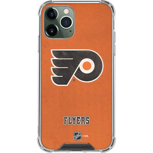 NHL Philadelphia Flyers Distressed iPhone 12 Pro Clear Case