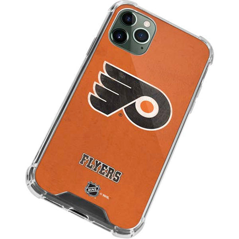 NHL Philadelphia Flyers Distressed iPhone 12 Pro Clear Case
