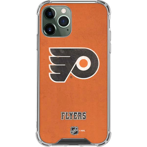 NHL Philadelphia Flyers Distressed iPhone 12 Pro Max Clear Case