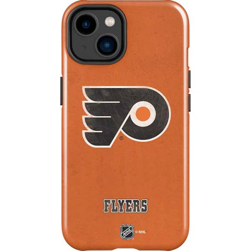 NHL Philadelphia Flyers Distressed iPhone 15 Plus Impact Case