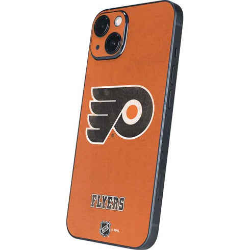 NHL Philadelphia Flyers Distressed iPhone 15 Plus Skin