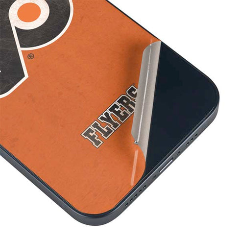 NHL Philadelphia Flyers Distressed iPhone 15 Plus Skin