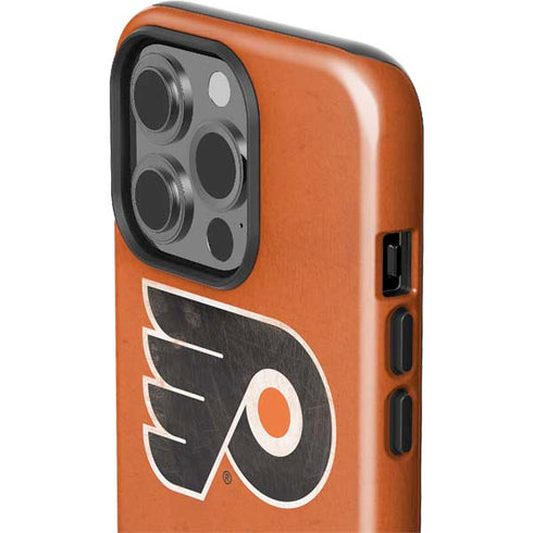 NHL Philadelphia Flyers Distressed iPhone 15 Pro Impact Case