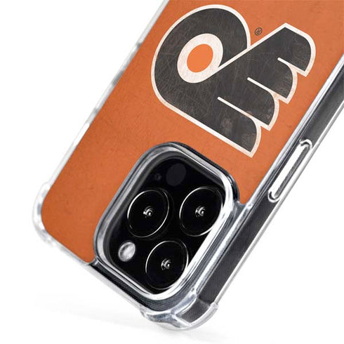 NHL Philadelphia Flyers Distressed iPhone 15 Pro Max MagSafe Case