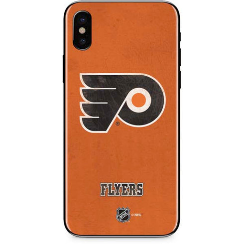 NHL Philadelphia Flyers Distressed iPhone X Skin