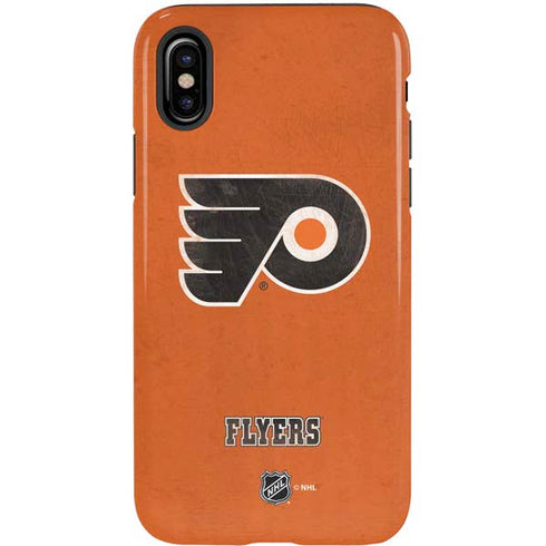 NHL Philadelphia Flyers Distressed iPhone XS Pro Case