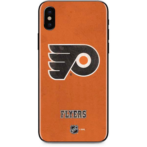 NHL Philadelphia Flyers Distressed iPhone XS Skin