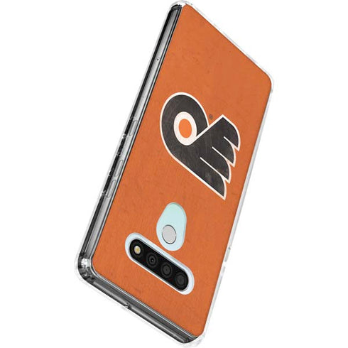 NHL Philadelphia Flyers Distressed LG Stylo 6 Clear Case