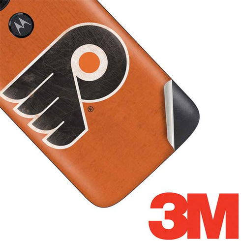 NHL Philadelphia Flyers Distressed Moto E5 Play Skin