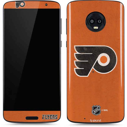 NHL Philadelphia Flyers Distressed Moto G6 Skin