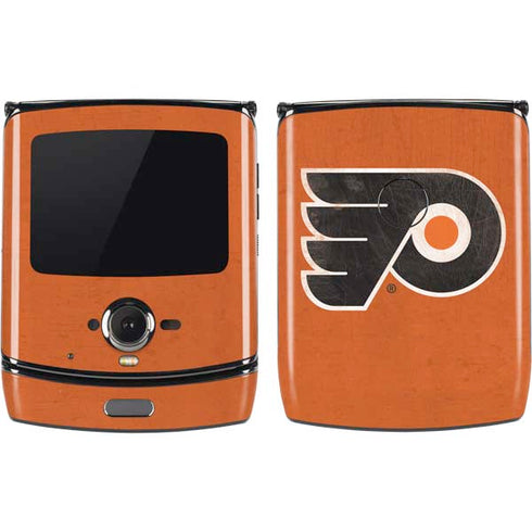NHL Philadelphia Flyers Distressed Motorola RAZR Skin