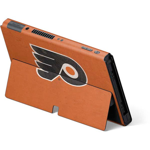 NHL Philadelphia Flyers Distressed Nintendo Switch OLED (2021) Skin