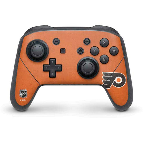NHL Philadelphia Flyers Distressed Nintendo Switch Pro Controller Skin