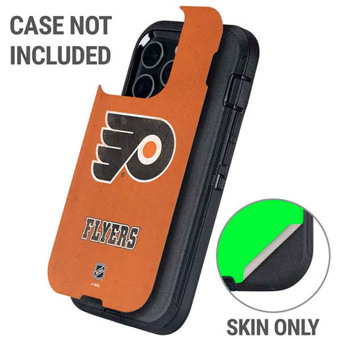 NHL Philadelphia Flyers Distressed Otterbox Defender iPhone Skin