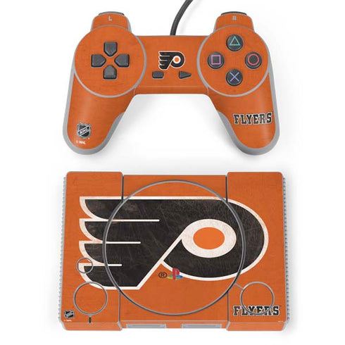 NHL Philadelphia Flyers Distressed PlayStation Classic Bundle Skin