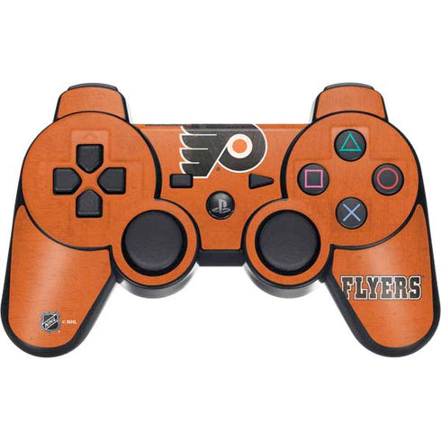 NHL Philadelphia Flyers Distressed PS3 Dual Shock wireless controller Skin