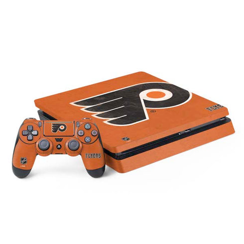 NHL Philadelphia Flyers Distressed PS4 Slim Bundle Skin