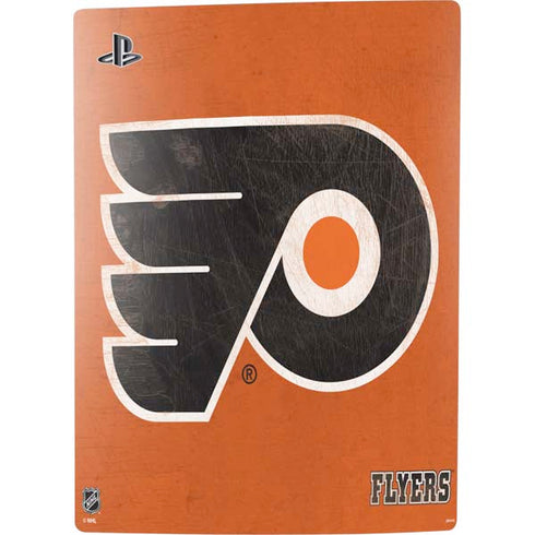 NHL Philadelphia Flyers Distressed PS5 Digital Edition Console Skin