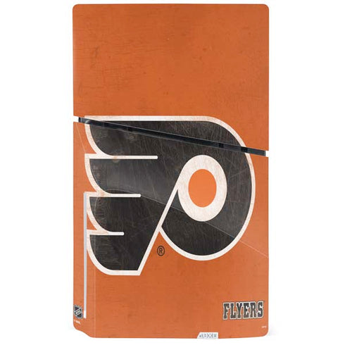 NHL Philadelphia Flyers Distressed PS5 Slim Disk Bundle Skin