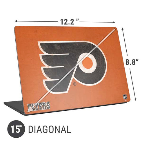 NHL Philadelphia Flyers Distressed Universal Laptop 15in (12.2 x 8.8in) Skin