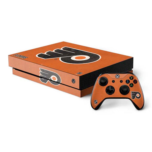 NHL Philadelphia Flyers Distressed Xbox One X Bundle Skin