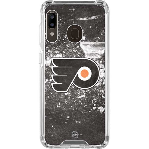 NHL Philadelphia Flyers Frozen Galaxy A30 Clear Case