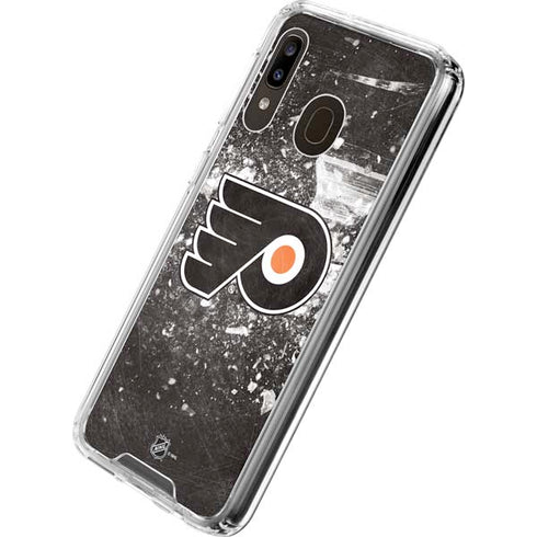 NHL Philadelphia Flyers Frozen Galaxy A30 Clear Case