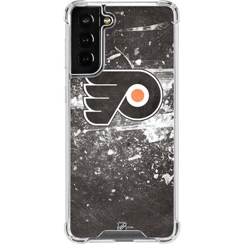 NHL Philadelphia Flyers Frozen Galaxy S21 FE Clear Case
