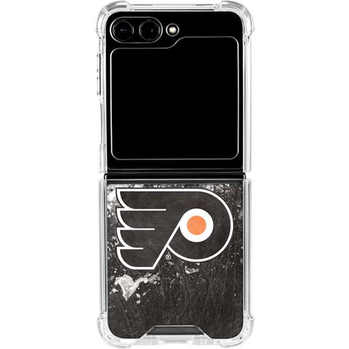 NHL Philadelphia Flyers Frozen Galaxy Z Flip5 5G Clear Case