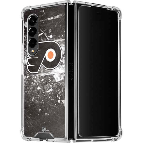 NHL Philadelphia Flyers Frozen Galaxy Z Fold4 5G Clear Case