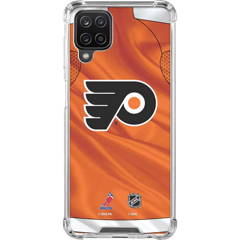 NHL Philadelphia Flyers Jersey Galaxy A12 Clear Case