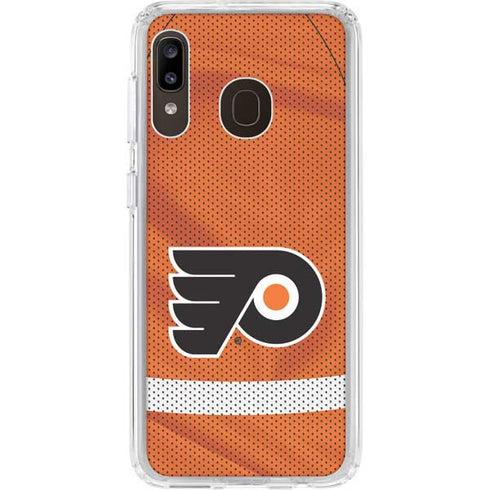 NHL Philadelphia Flyers Jersey Galaxy A20 Clear Case