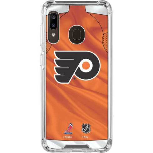 NHL Philadelphia Flyers Jersey Galaxy A30 Clear Case