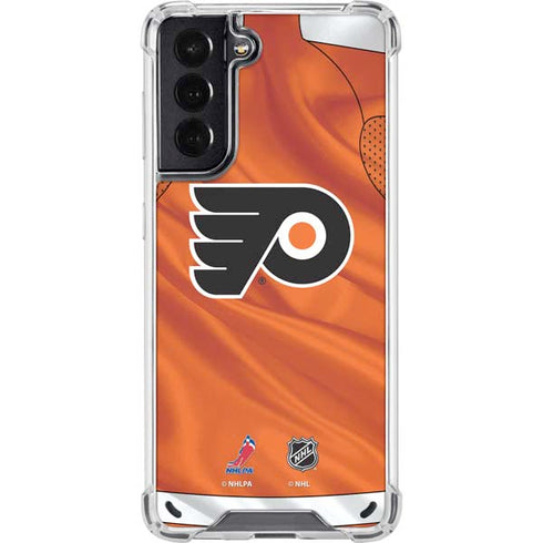 NHL Philadelphia Flyers Jersey Galaxy S21 5G Clear Case