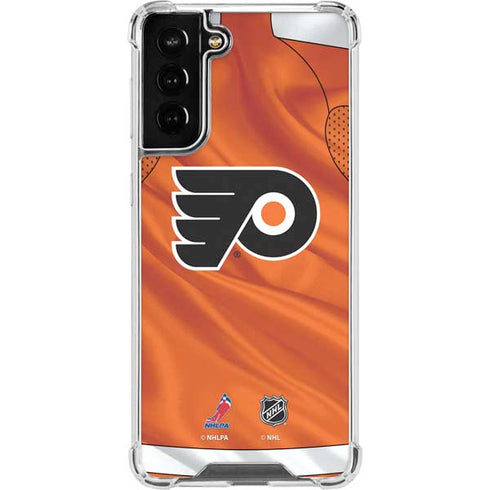 NHL Philadelphia Flyers Jersey Galaxy S21 FE Clear Case