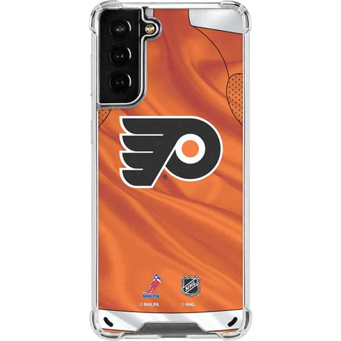 NHL Philadelphia Flyers Jersey Galaxy S21 Plus 5G Clear Case