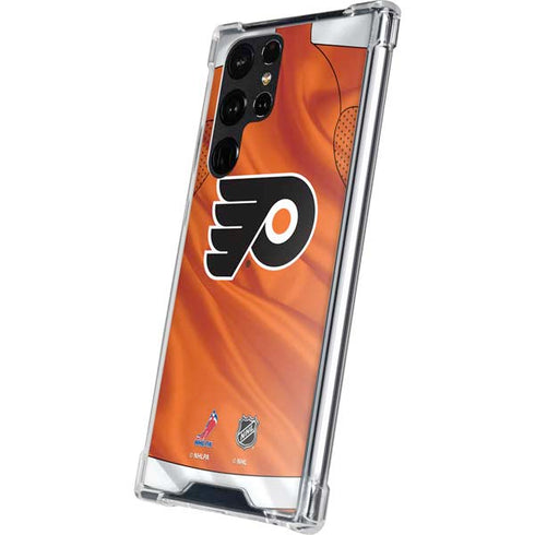NHL Philadelphia Flyers Jersey Galaxy S22 Ultra Clear Case
