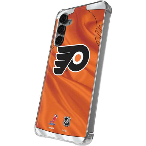 NHL Philadelphia Flyers Jersey Galaxy S24 Plus Clear Case