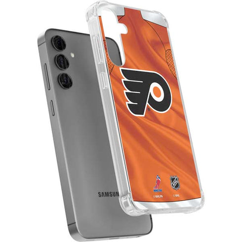 NHL Philadelphia Flyers Jersey Galaxy S24 Plus Clear Case