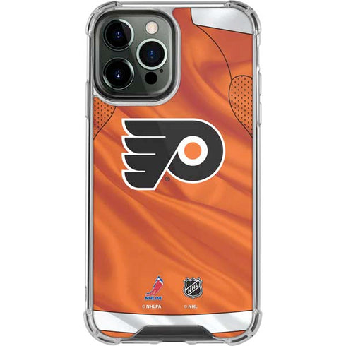 NHL Philadelphia Flyers Jersey iPhone 14 Pro Max Clear Case