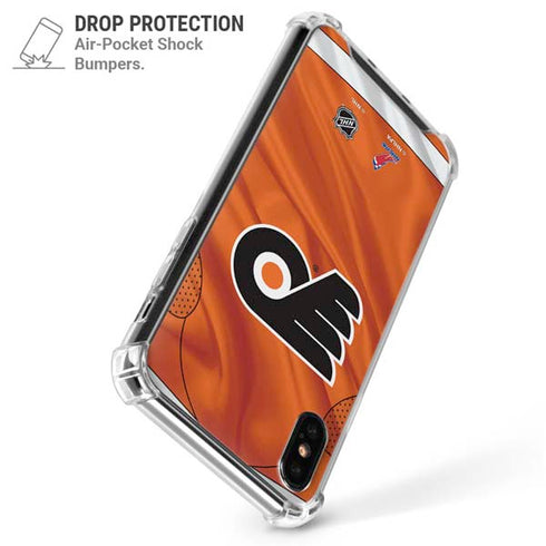 NHL Philadelphia Flyers Jersey iPhone XS Max Clear Case